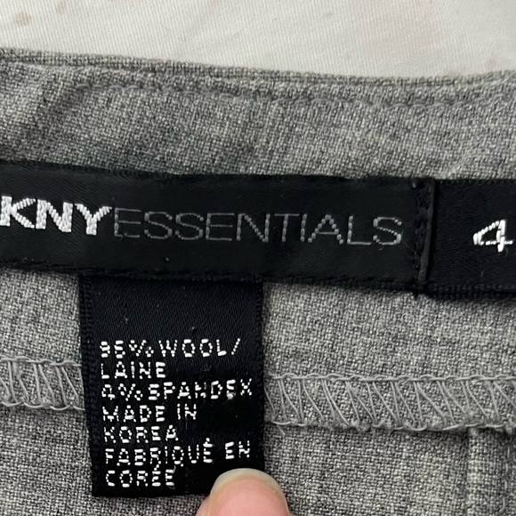 Beautiful DKNY light heather grey wool blend pencil skirt - Picture 5 of 6